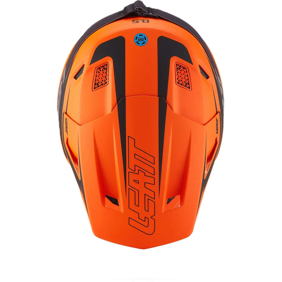 Leatt 8.5 Orange Motocross Helmet Kit