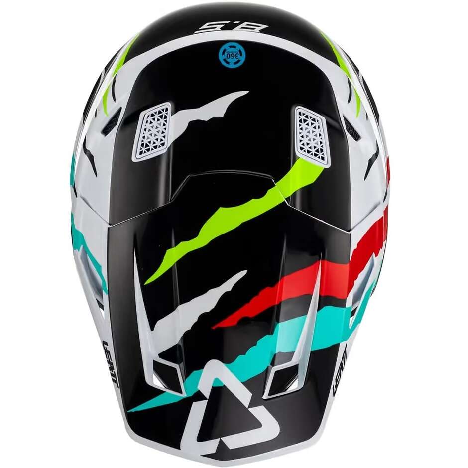 Leatt 8.5 V23 Tiger Cross Enduro Motorcycle Helmet With Mask
