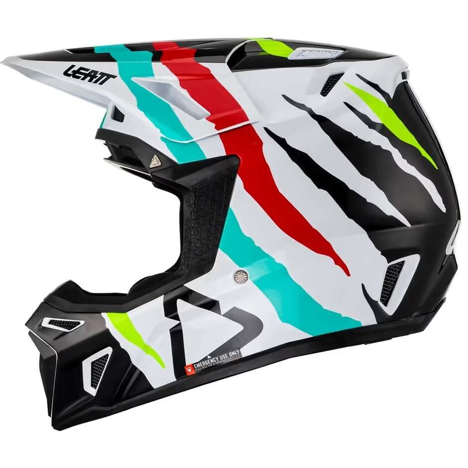 Leatt 8.5 V23 Tiger Cross Enduro Motorcycle Helmet With Mask