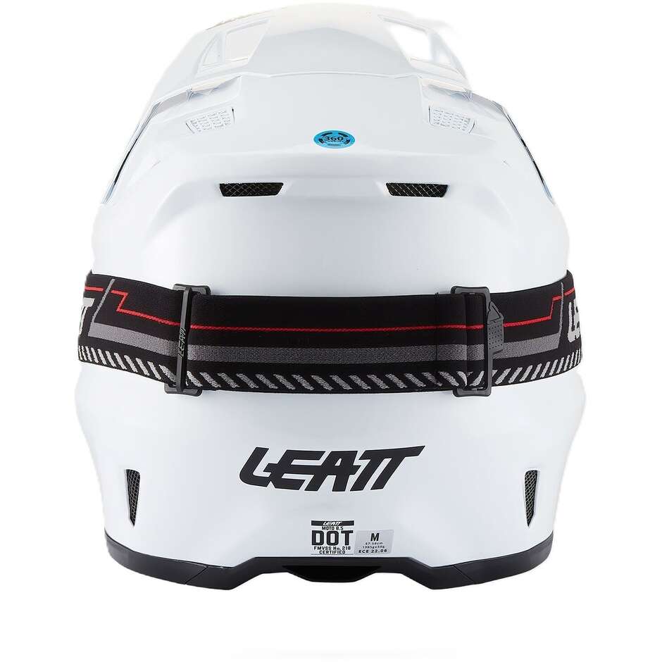 Leatt 8.5 Weißer Motorradhelm-Satz