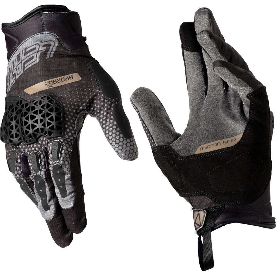 Leatt ADV HYDRADRI 5.5 SHORT Adventure Motorcycle Gloves Black