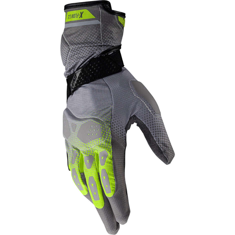 Leatt ADV X-FLOW 5.5 Adventure Motorcycle Gloves Yellow