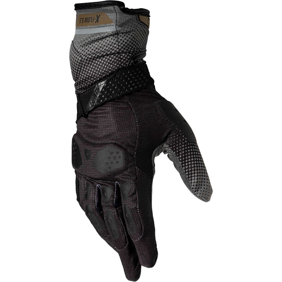 Leatt ADV X-FLOW 5.5 Black Adventure Motorcycle Gloves