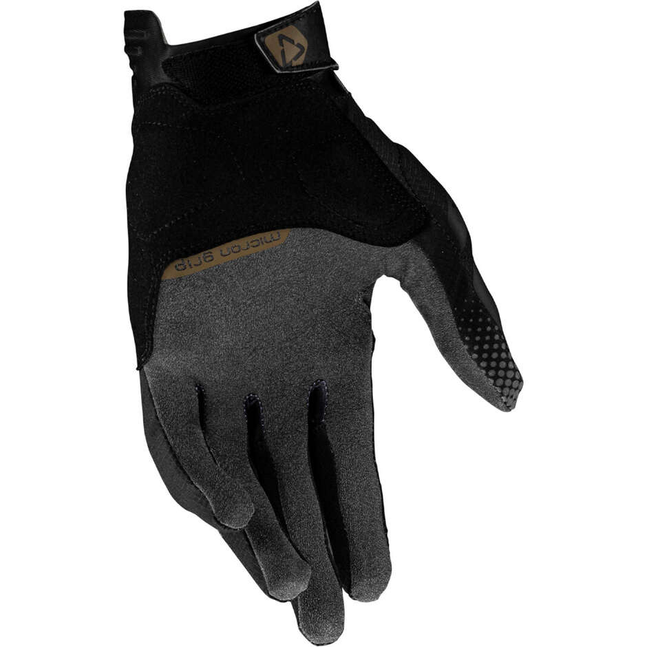 Leatt ADV X-FLOW 5.5 SHORT Adventure Motorcycle Gloves Black