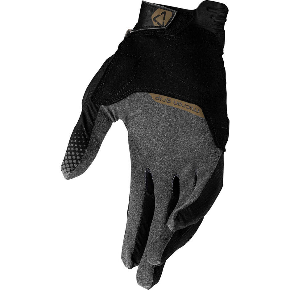 Leatt ADV X-FLOW 5.5 SHORT Adventure Motorcycle Gloves Black