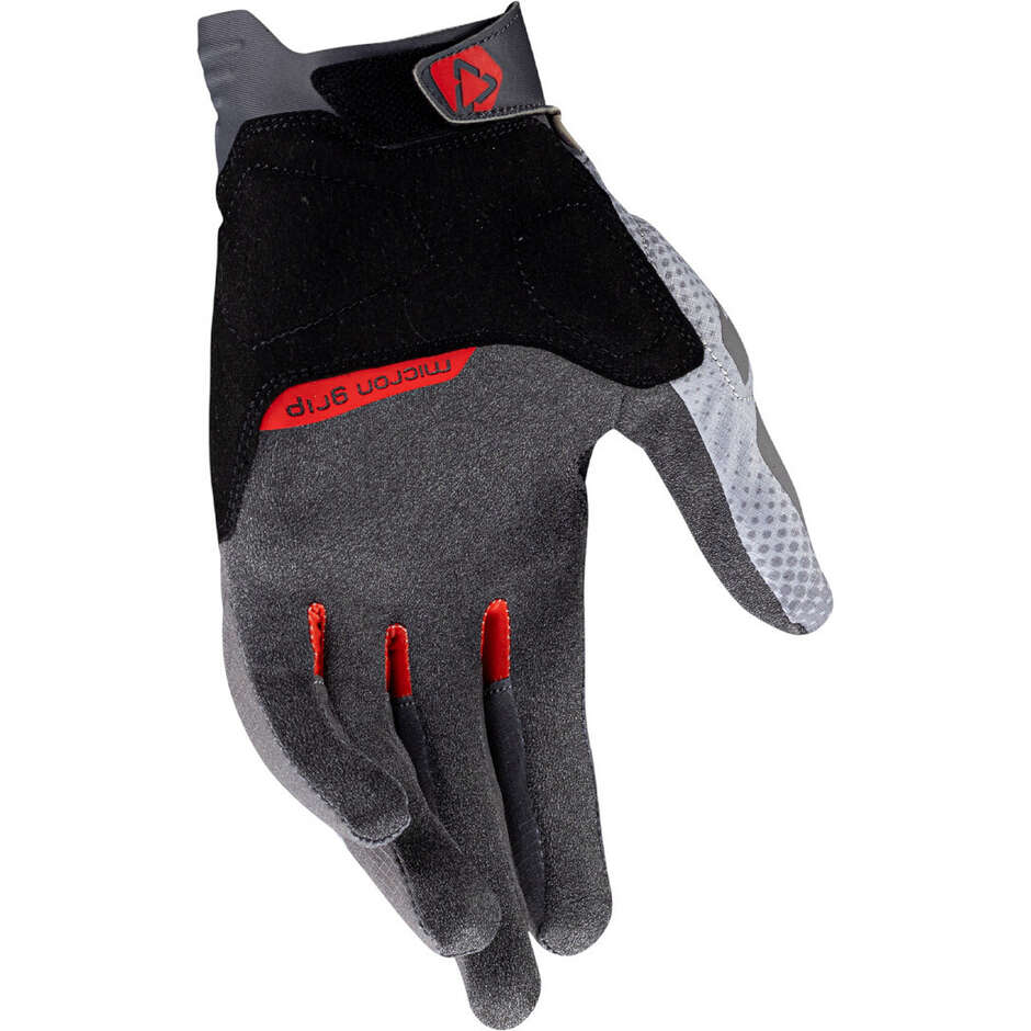 Leatt ADV X-FLOW 5.5 SHORT Adventure Motorradhandschuhe Grau