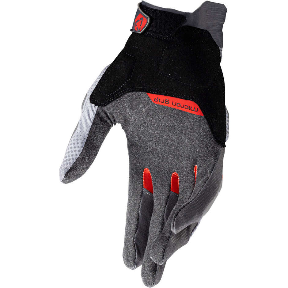 Leatt ADV X-FLOW 5.5 SHORT Adventure Motorradhandschuhe Grau