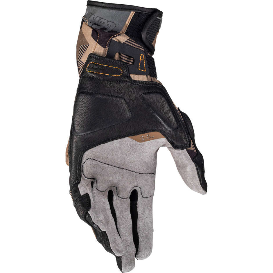 Leatt ADV X-FLOW 7.5 Braune Adventure-Motorradhandschuhe