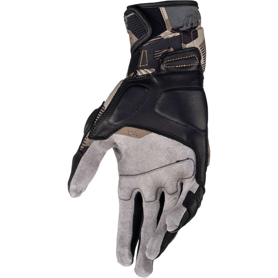 Leatt ADV X-FLOW 7.5 Braune Adventure-Motorradhandschuhe