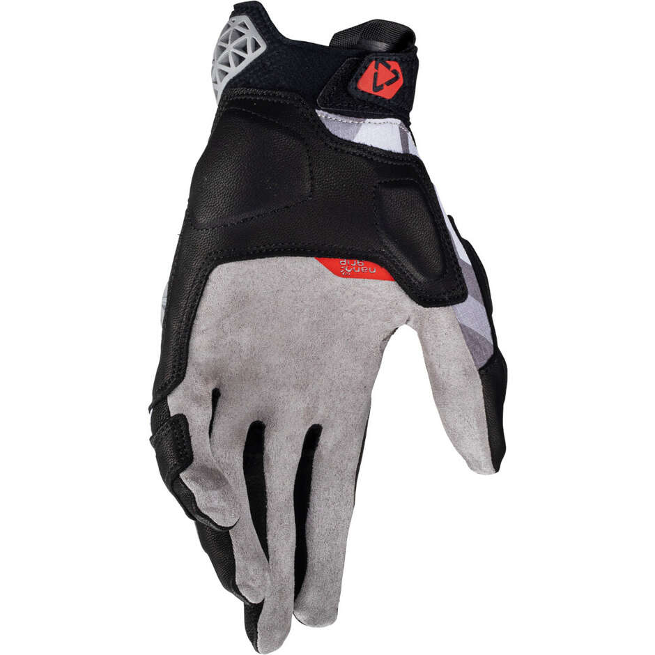 Leatt ADV X-FLOW 7.5 SHORT Adventure Motorradhandschuhe Grau