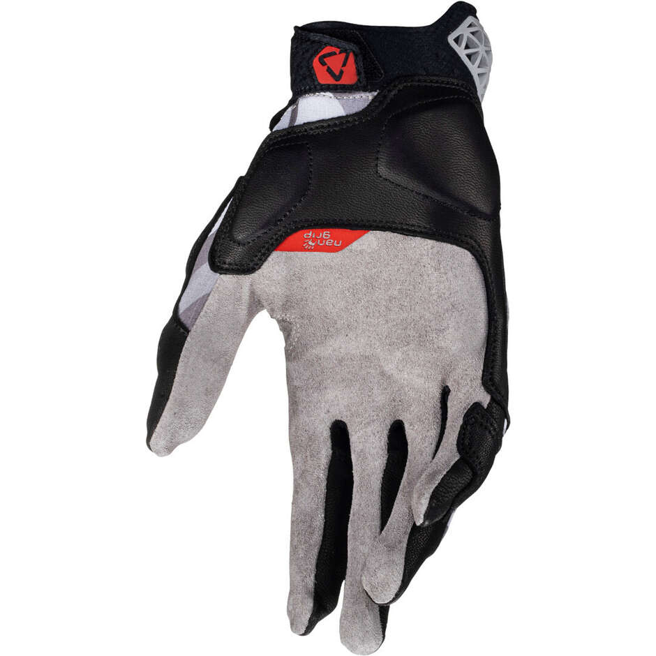 Leatt ADV X-FLOW 7.5 SHORT Adventure Motorradhandschuhe Grau