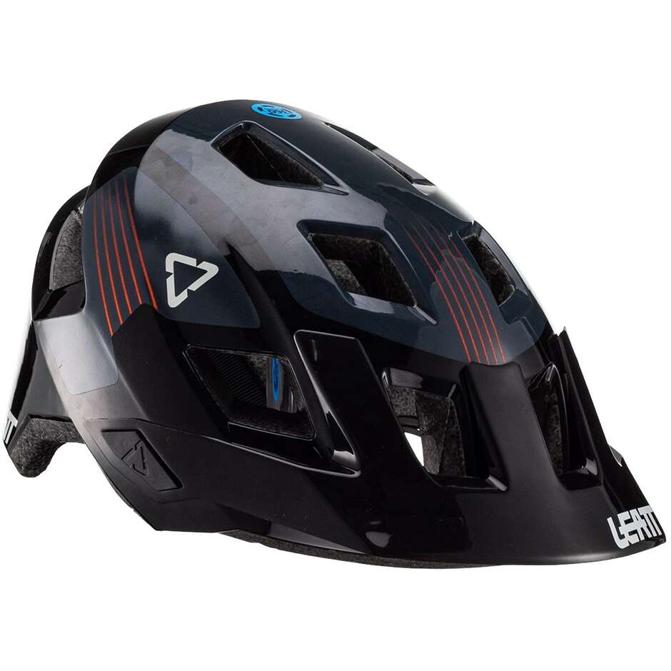 Leatt AllMtn 1.0 Junior MTB-Helm für Kinder, Schwarz