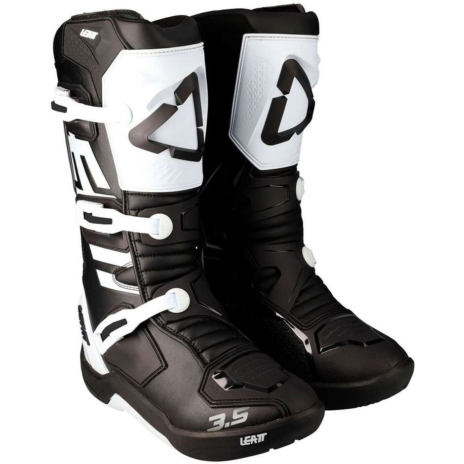 Leatt BOOT 3.5 JR White Motocross Boots for Boys