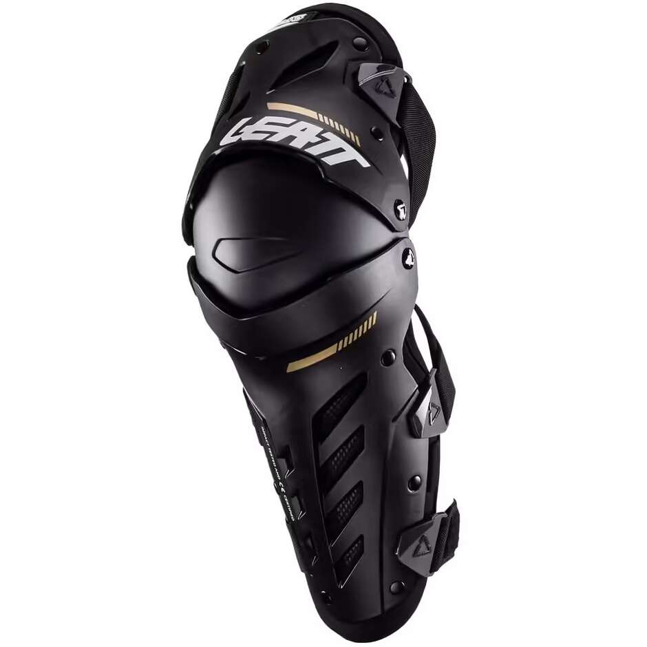 Leatt DUAL AXIS Schwarz Moto Cross Enduro Knieschützer für Kinder
