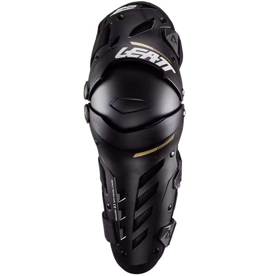 Leatt DUAL AXIS Schwarz Moto Cross Enduro Knieschützer für Kinder