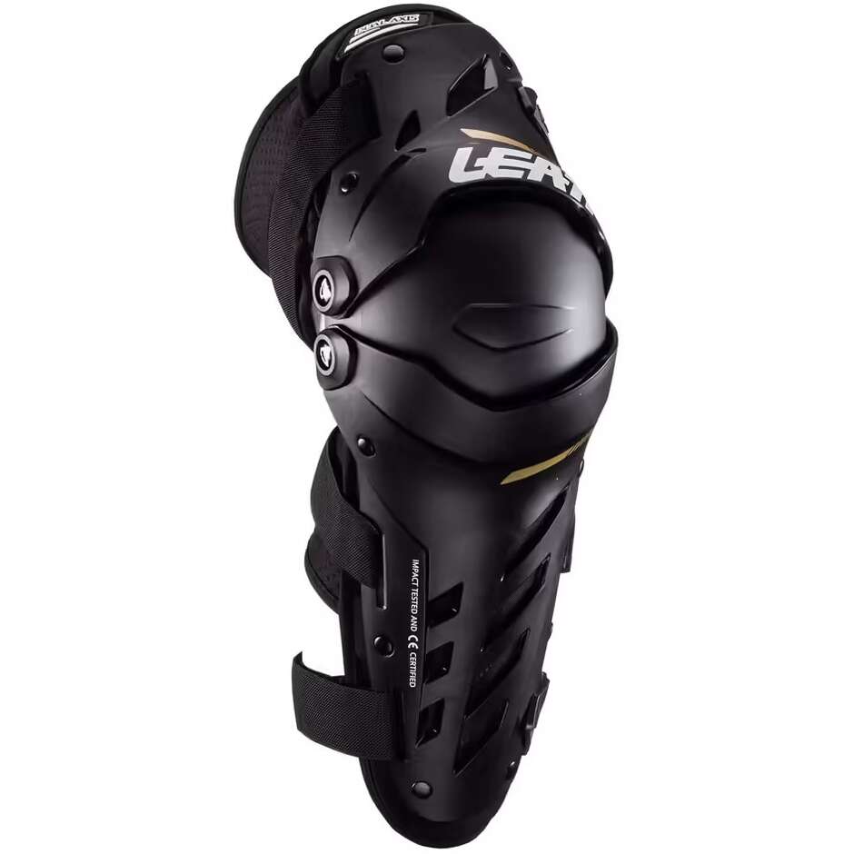 Leatt DUAL AXIS Schwarz Moto Cross Enduro Knieschützer für Kinder