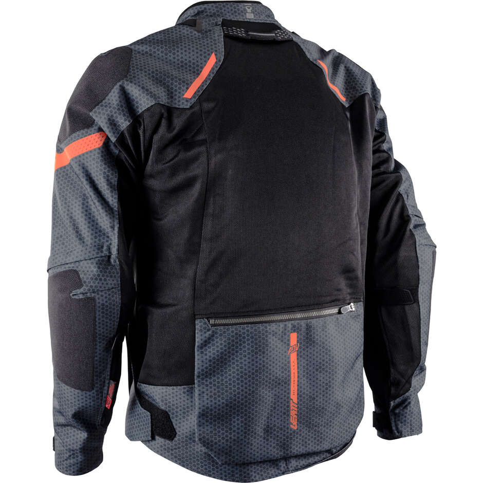 Leatt FlowTour 4.5 Short ADV Jacke Eisengrau