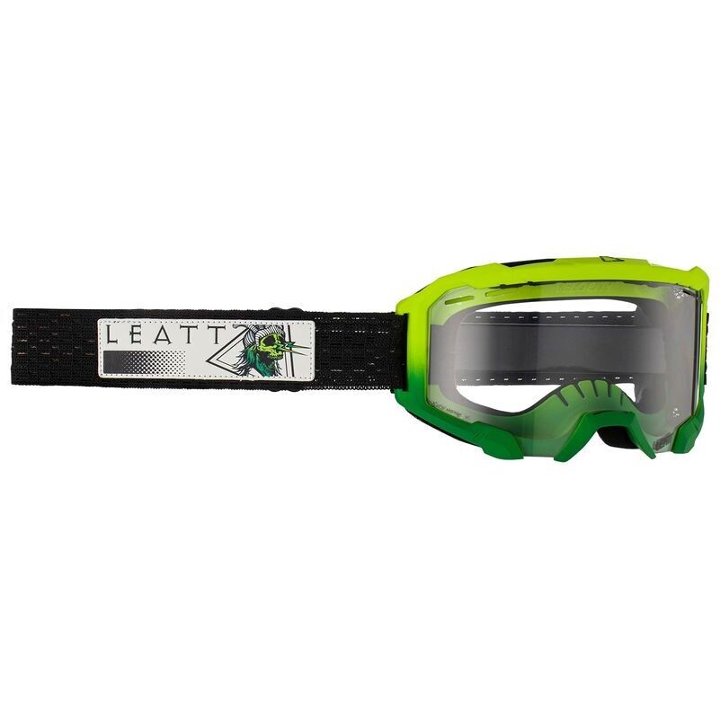 Leatt GOGGLE VELOCITY 4.0 MTB ZOMBIE CLEAR 83% Grüne Motocross-Maske