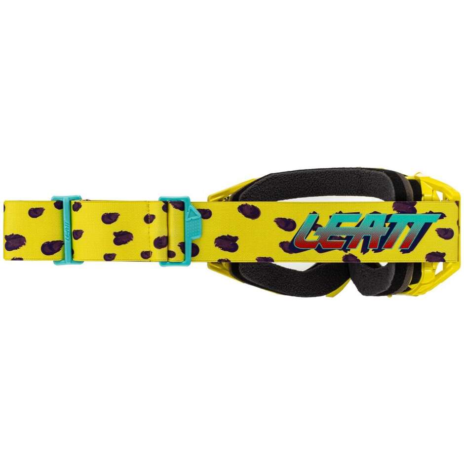 Leatt GOGGLE VELOCITY 5.5 CHEETAH CLEAR 83VLT Gelbe Motocross-Maske