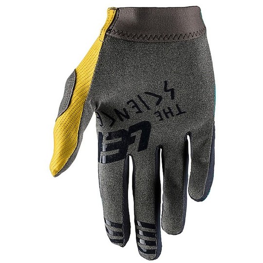 Leatt GPX 1.5 Grip Gold Teal Enduro Motorcycle Gloves