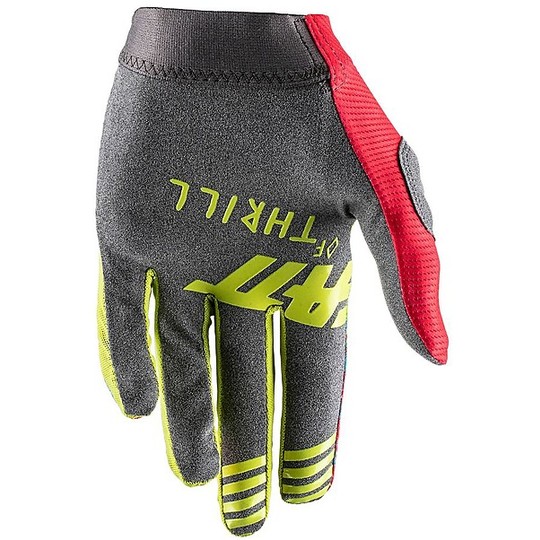 Leatt GPX 1.5 Grip Red Lime Enduro Motorcycle Gloves