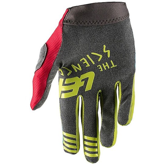 Leatt GPX 1.5 Grip Red Lime Enduro Motorcycle Gloves