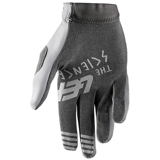 Leatt GPX 2.5 Enduro Motorcycle Gloves White Windblock Steel