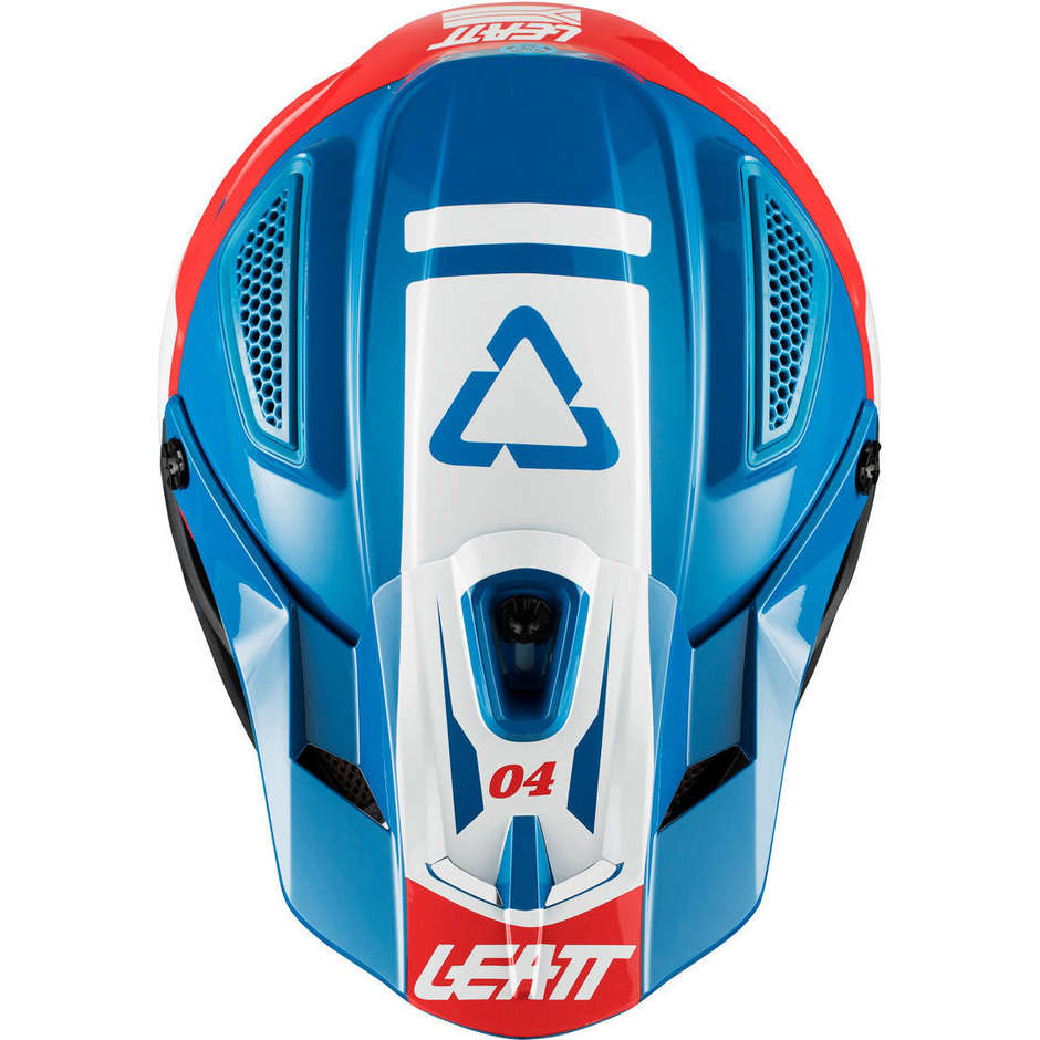 Leatt GPX 4.5 v25 Cross Enduro Motorcycle Helmet Blue White