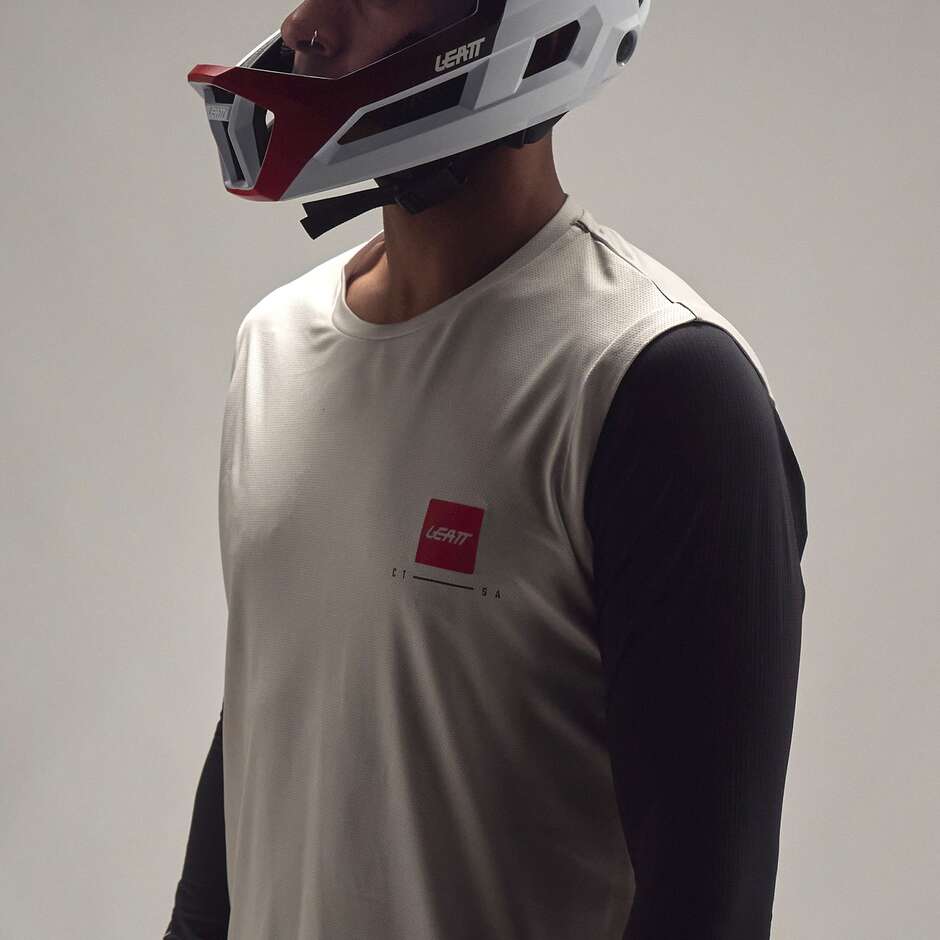 Leatt Gravity 2.0 MTB Jersey - Breathable, Lightweight, for Trail and Enduro, White