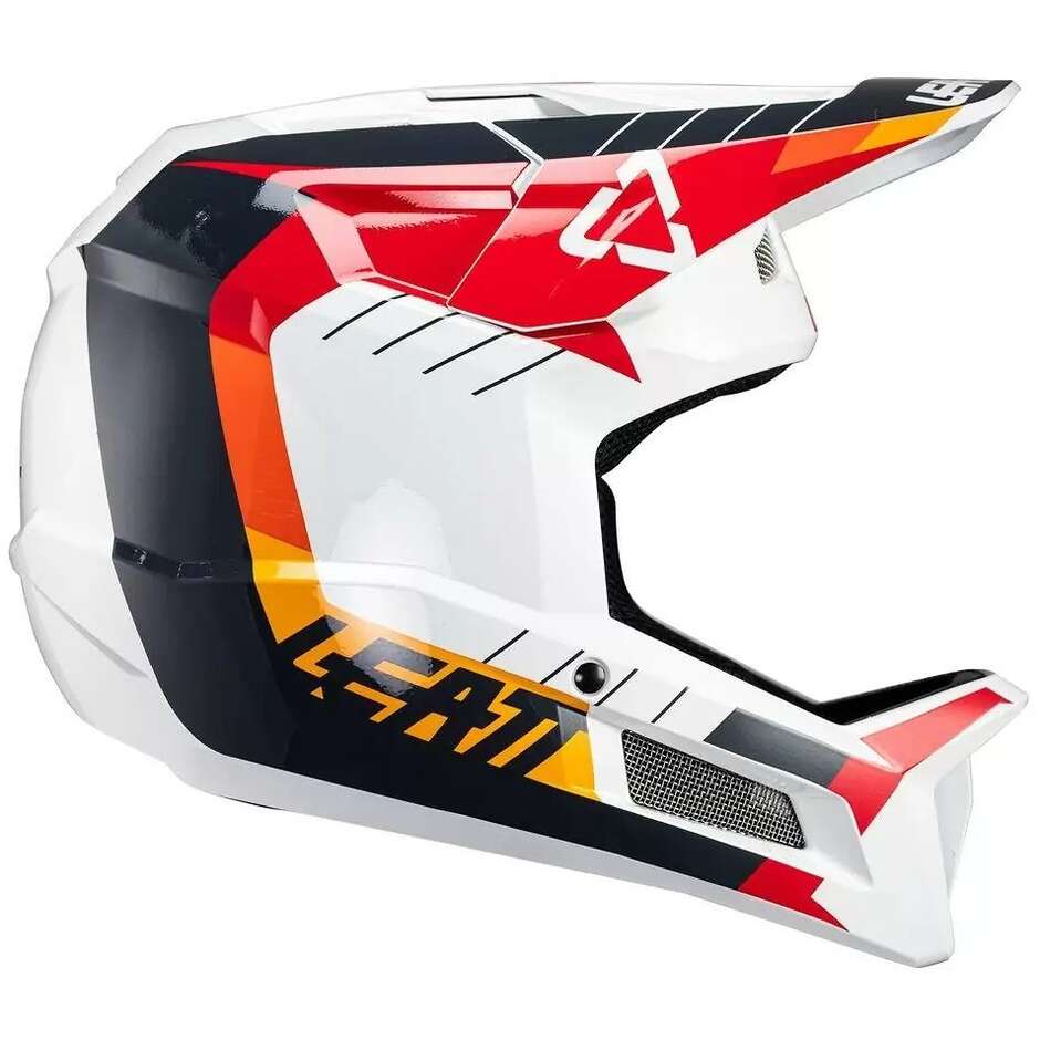 Leatt GRAVITY 2.0 V24 WHITE/RED MTB Helmet Red