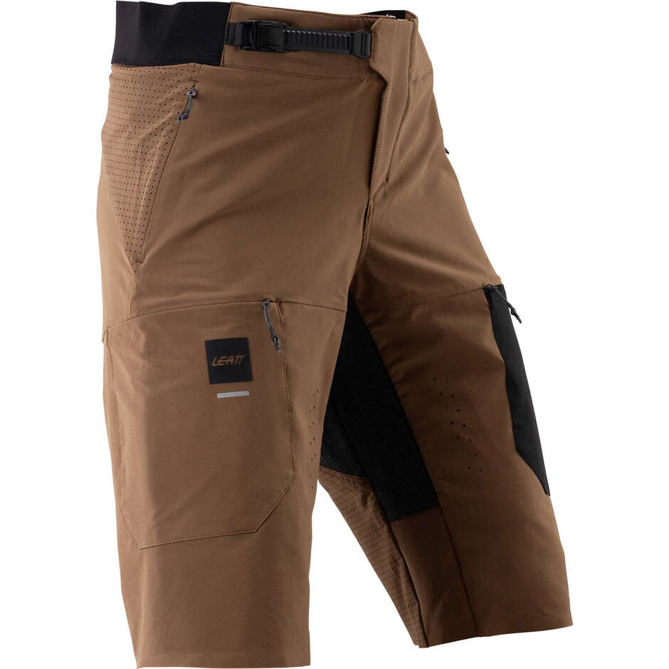 Leatt Gravity 4.0 Technical MTB Shorts - Durable for Enduro and Downhill Brown