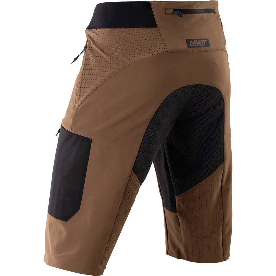 Leatt Gravity 4.0 Technical MTB Shorts - Durable for Enduro and Downhill Brown