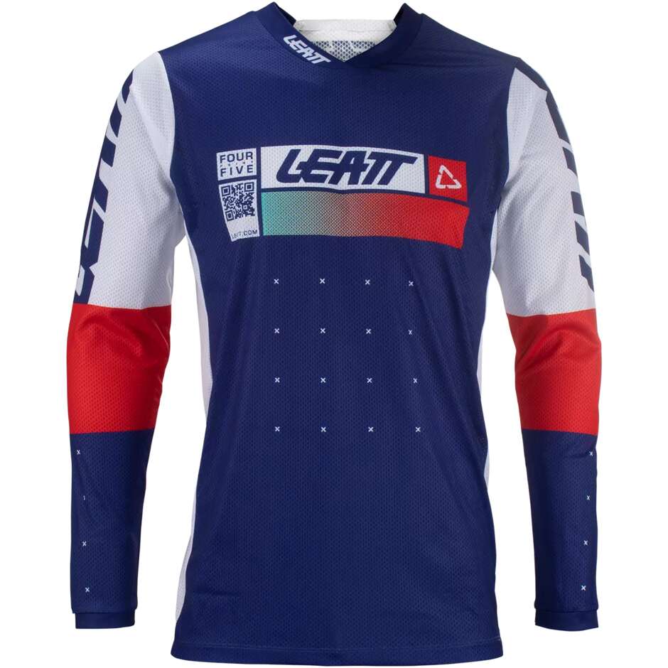 Leatt JERSEY MOTO 4.5 LITE Blaues Motocross-Trikot