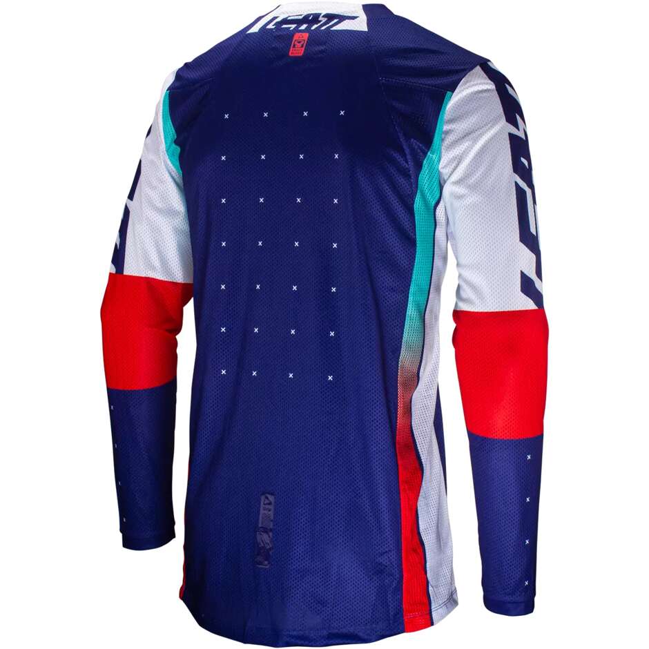 Leatt JERSEY MOTO 4.5 LITE Blaues Motocross-Trikot