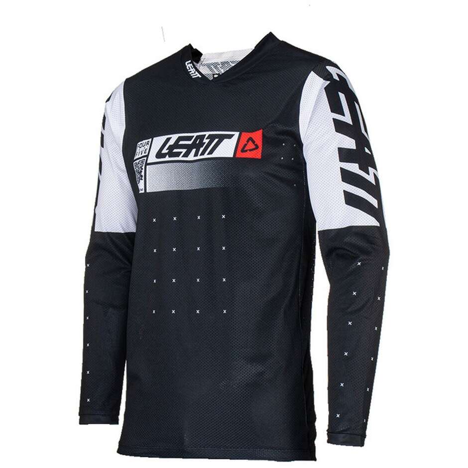 Leatt JERSEY MOTO 4.5 LITE Schwarzes Motocross-Trikot