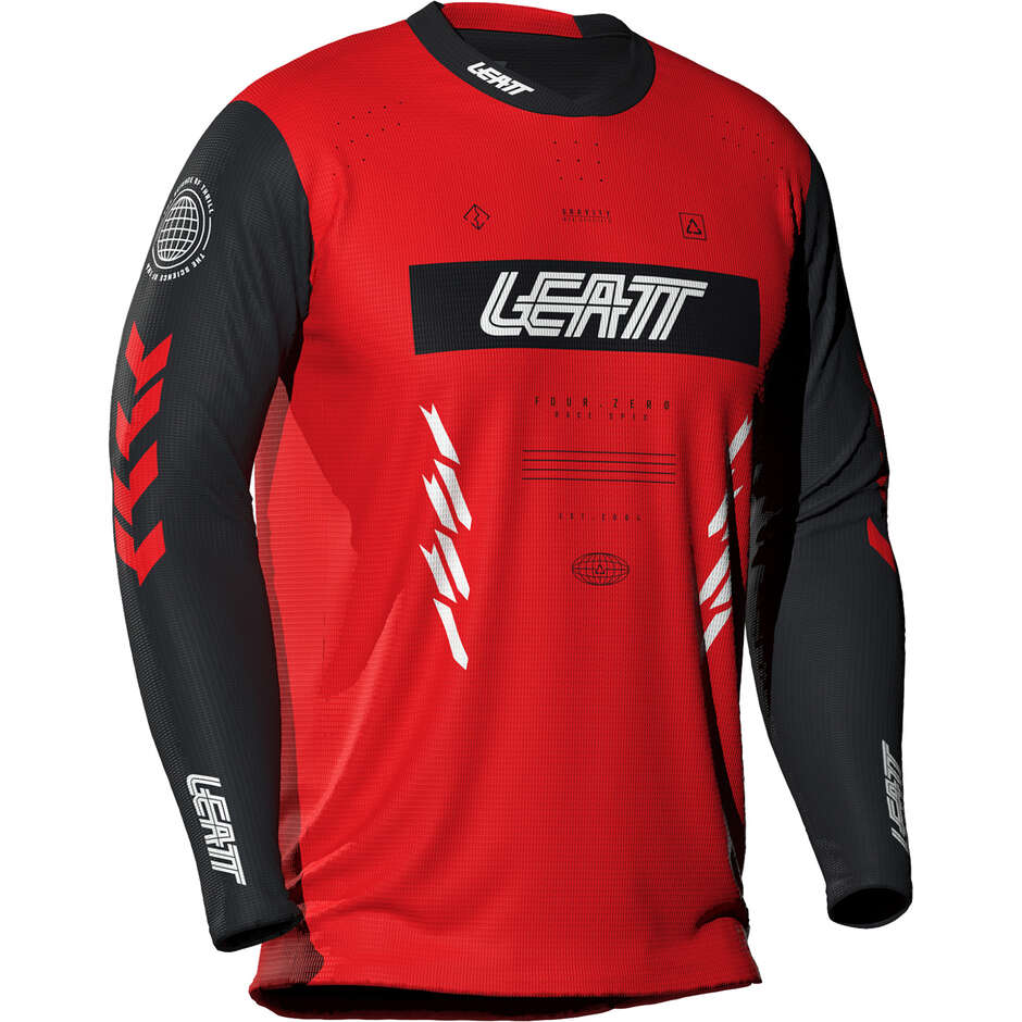 Leatt Kids' Technical MTB Gravity 4.0 Long Sleeve Jersey - for Enduro and Downhill Red