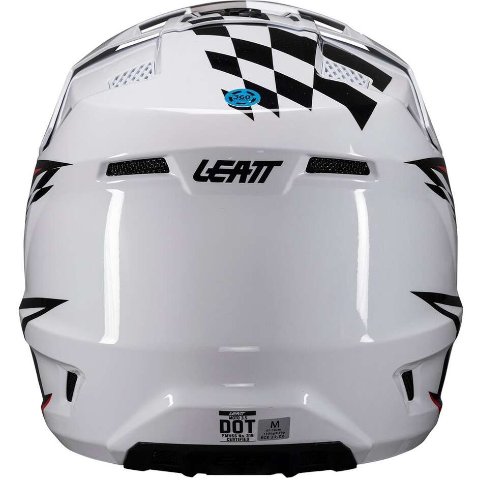 Leatt KIT MOTO 3.5 V25 WHITE Motocross Helm Weiß
