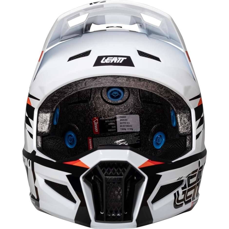 Leatt KIT MOTO 3.5 V25 WHITE Motocross Helm Weiß