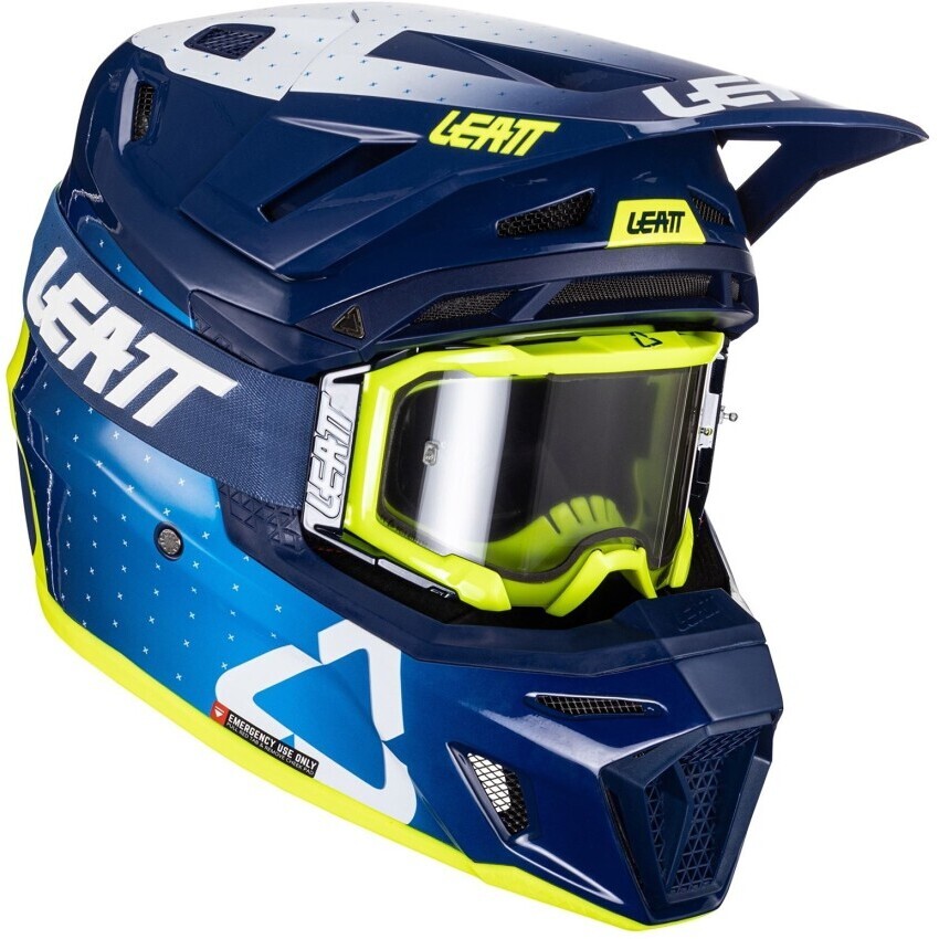 Leatt KIT MOTO 8.5 V24 BLUE Motocross Helm Blau