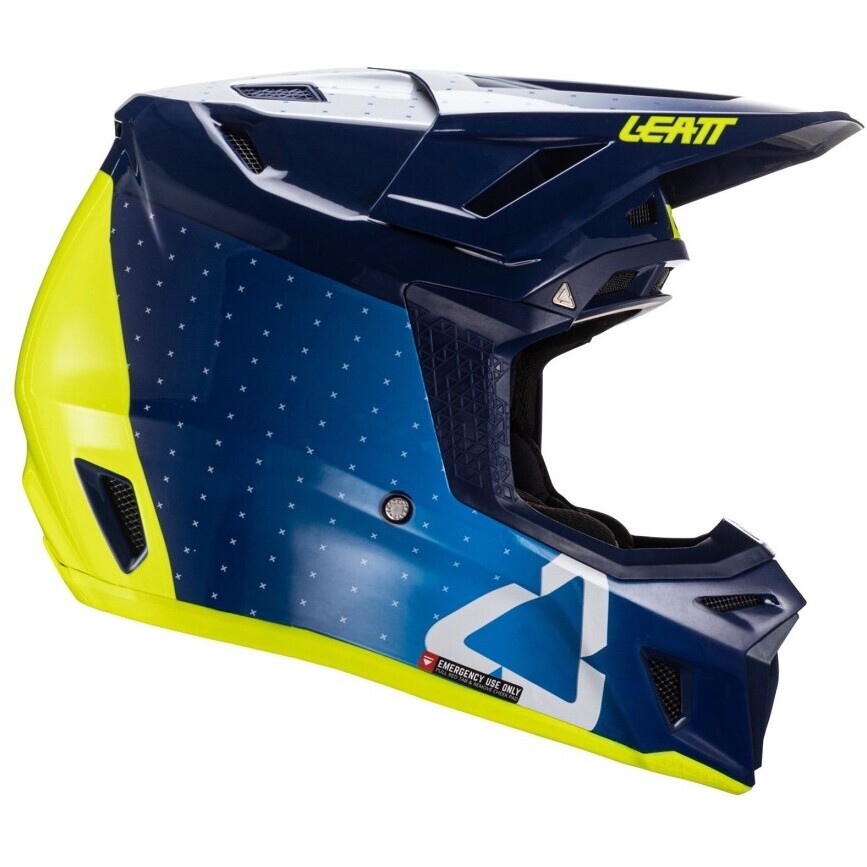 Leatt KIT MOTO 8.5 V24 BLUE Motocross Helm Blau