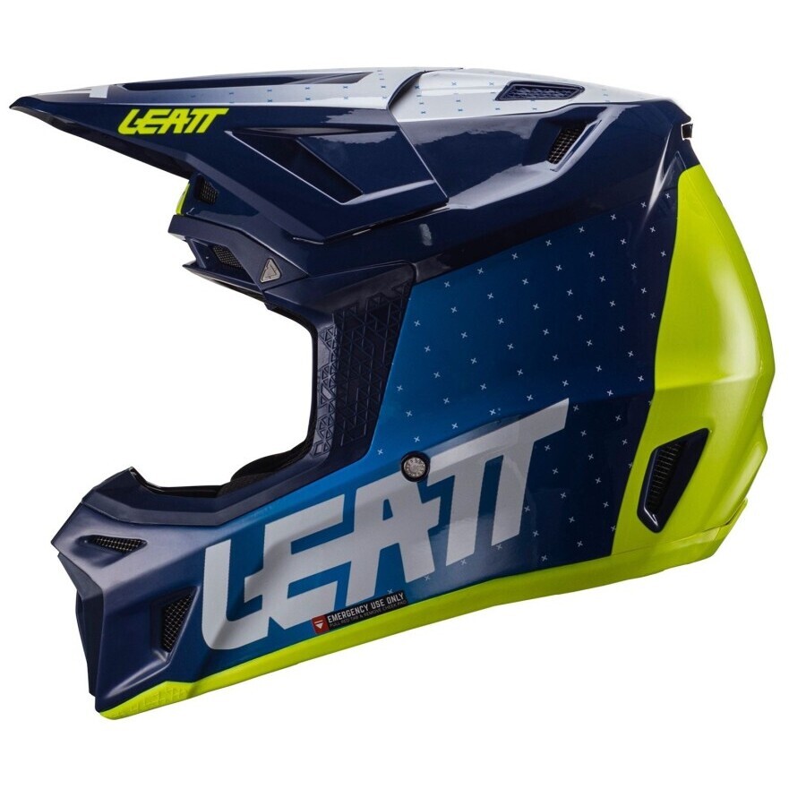 Leatt KIT MOTO 8.5 V24 BLUE Motocross Helm Blau