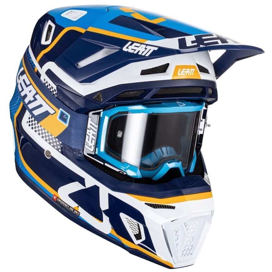 Leatt KIT MOTO 8.5 V24 INK Motocross-Helm Blau