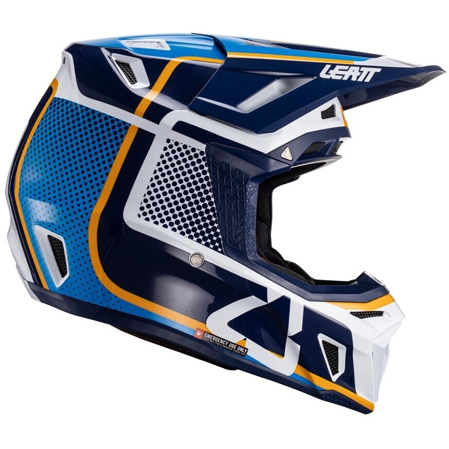 Leatt KIT MOTO 8.5 V24 INK Motocross-Helm Blau