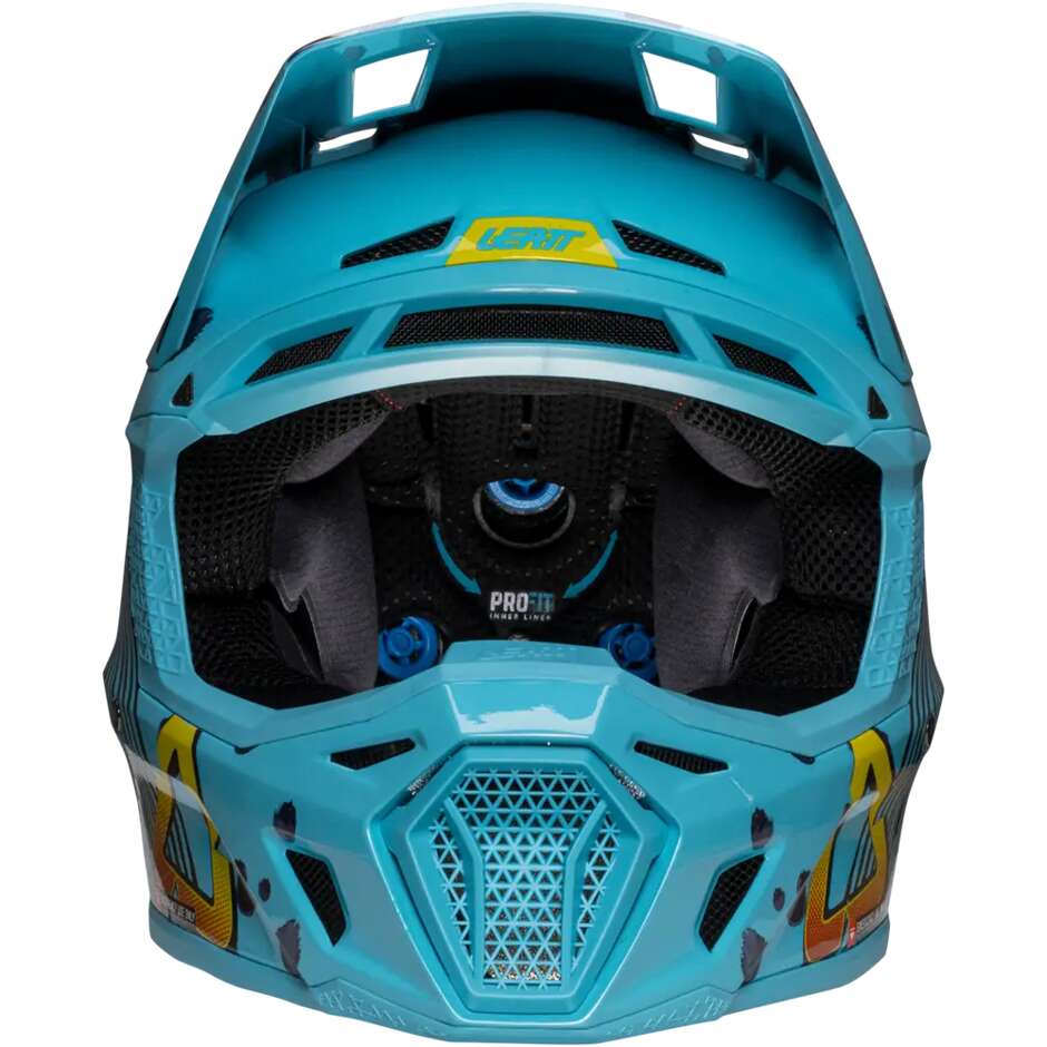Leatt KIT MOTO 8.5 V25 CHEETAH Blue Cross Helmet