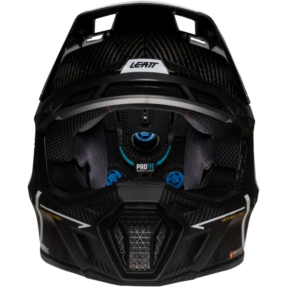 Leatt KIT MOTO 9.5 CARBON/Weiß V25 Weiß Cross Motorradhelm