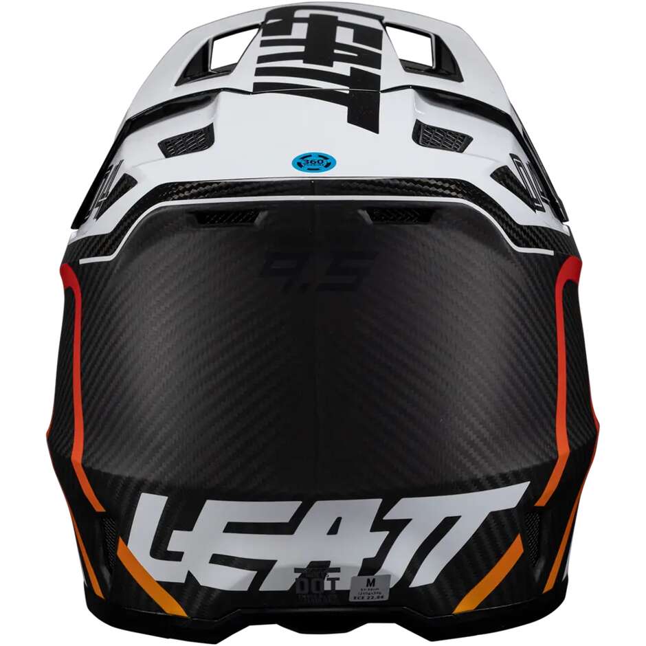Leatt KIT MOTO 9.5 CARBON/Weiß V25 Weiß Cross Motorradhelm