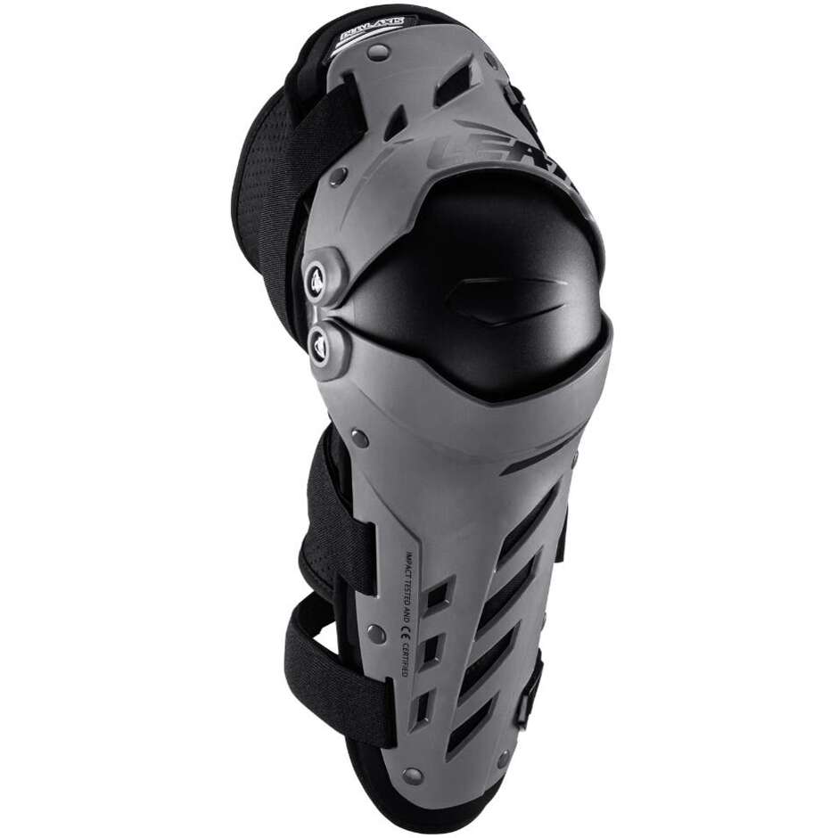 Leatt KNEE&SHIN GUARD DUAL AXIS FORGE Motorcycle Knee Brace Grey