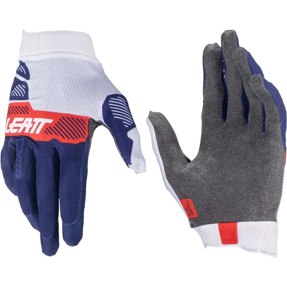 Leatt MOTO 1.5 GRIPR Blue cross motorcycle gloves