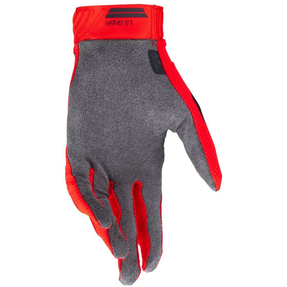Leatt MOTO 1.5 MINI/JR Red Cross Motorcycle Gloves