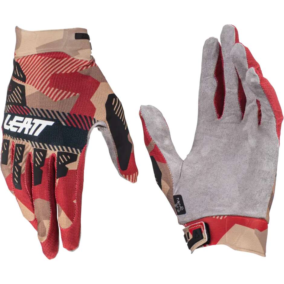 Leatt MOTO 2.5 X-FLOW Brown Cross Motorcycle Gloves